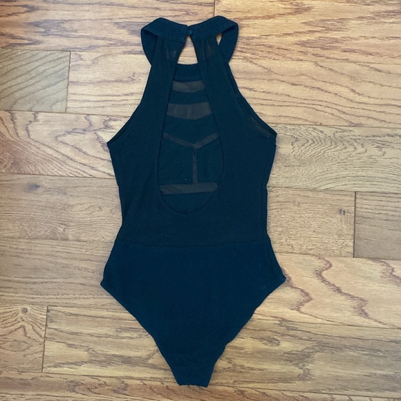 Sparkle & Fade Mesh Block bodysuit black - Picture 4 of 12